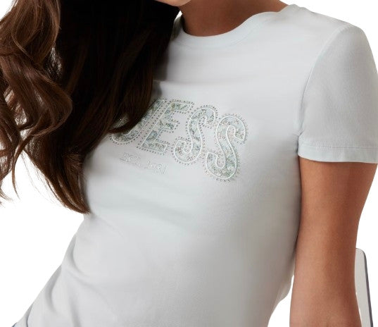 T-shirt donna Guess azzurro ES25GU73 W5GI04J1314
