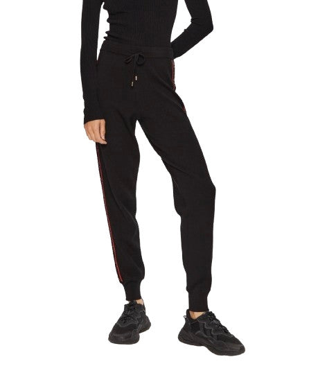 Pantalone donna Liu Jo in maglia misto viscosa lunghi nero E25LJ41 TF4226 MS63L A4279