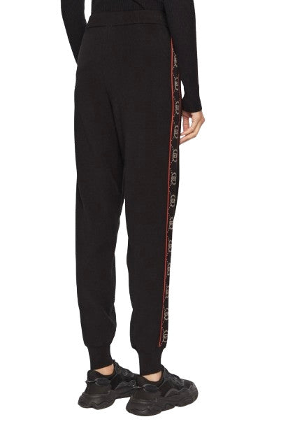 Pantalone donna Liu Jo in maglia misto viscosa lunghi nero E25LJ41 TF4226 MS63L A4279