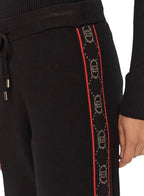 Pantalone donna Liu Jo in maglia misto viscosa lunghi nero E25LJ41 TF4226 MS63L A4279