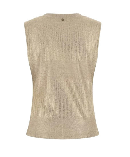 Top donna Guess canotta oro ES26GU22 W6RP10KC812