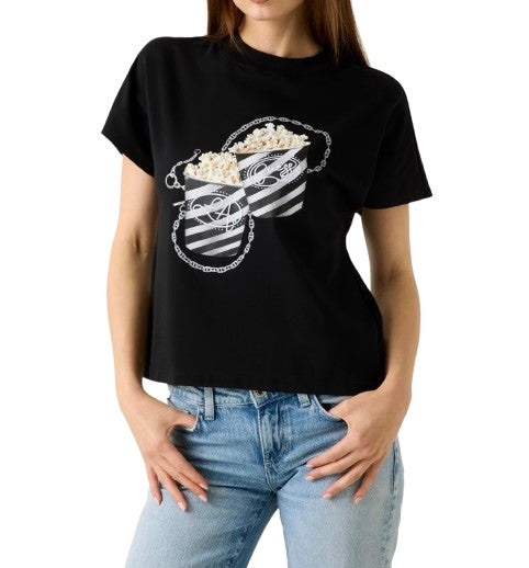 T-shirt donna Guess stampata nero ES26GU27 W6RI28I3Z14