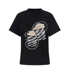 T-shirt donna Guess stampata nero ES26GU27 W6RI28I3Z14