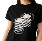 T-shirt donna Guess stampata nero ES26GU27 W6RI28I3Z14