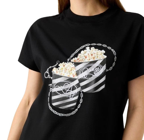 T-shirt donna Guess stampata nero ES26GU27 W6RI28I3Z14