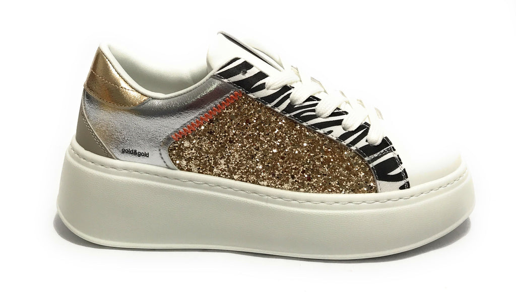 Sneaker donna Gold&gold bianco/ oro DS25GG07 GB948