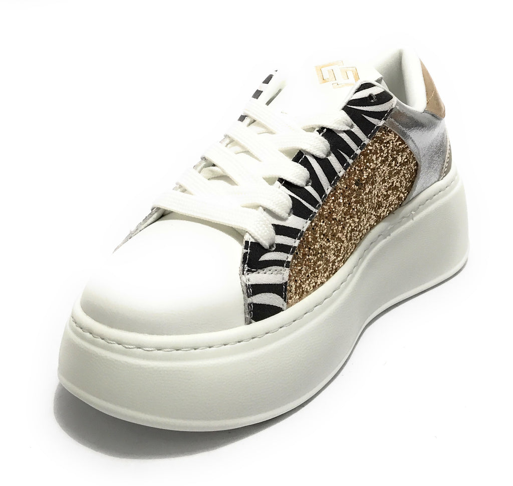 Sneaker donna Gold&gold bianco/ oro DS25GG07 GB948