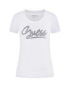T-shirt donna Guess con strass bianco ES26GU18 W6RI24J1314