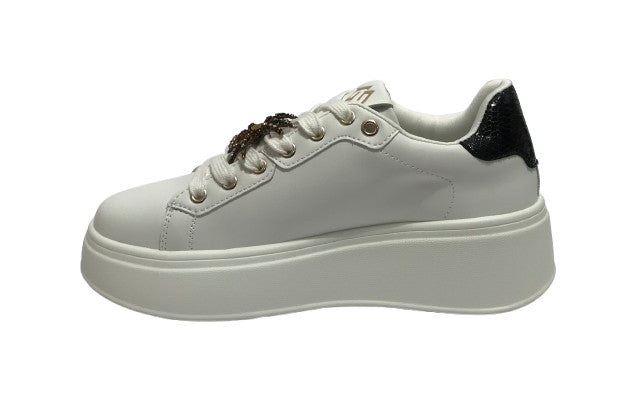 Sneaker donna Gold&gold bianco/nero DS25GG15 GB916