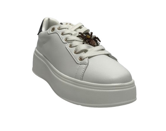 Sneaker donna Gold&gold bianco/nero DS25GG15 GB916