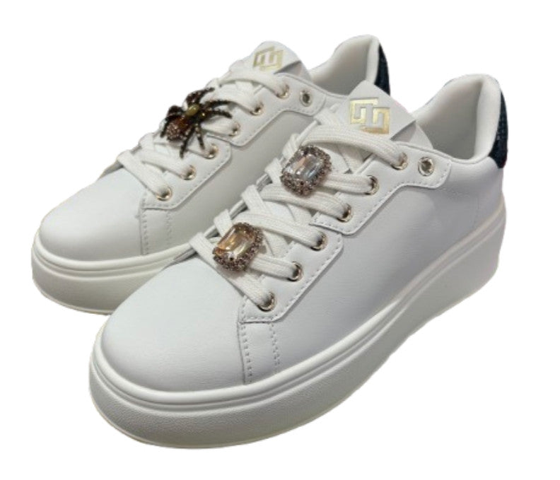 Sneaker donna Gold&gold bianco/nero DS25GG15 GB916