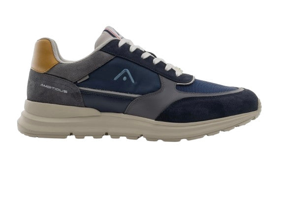 Sneaker uomo Ambitious suede/ nylon/ mesh blu navy US25AM04 13571E_3509AM