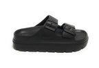 Scarpe donna sandalo/ ciabatta Gold&gold in gomma nero DS24GG16 FL256