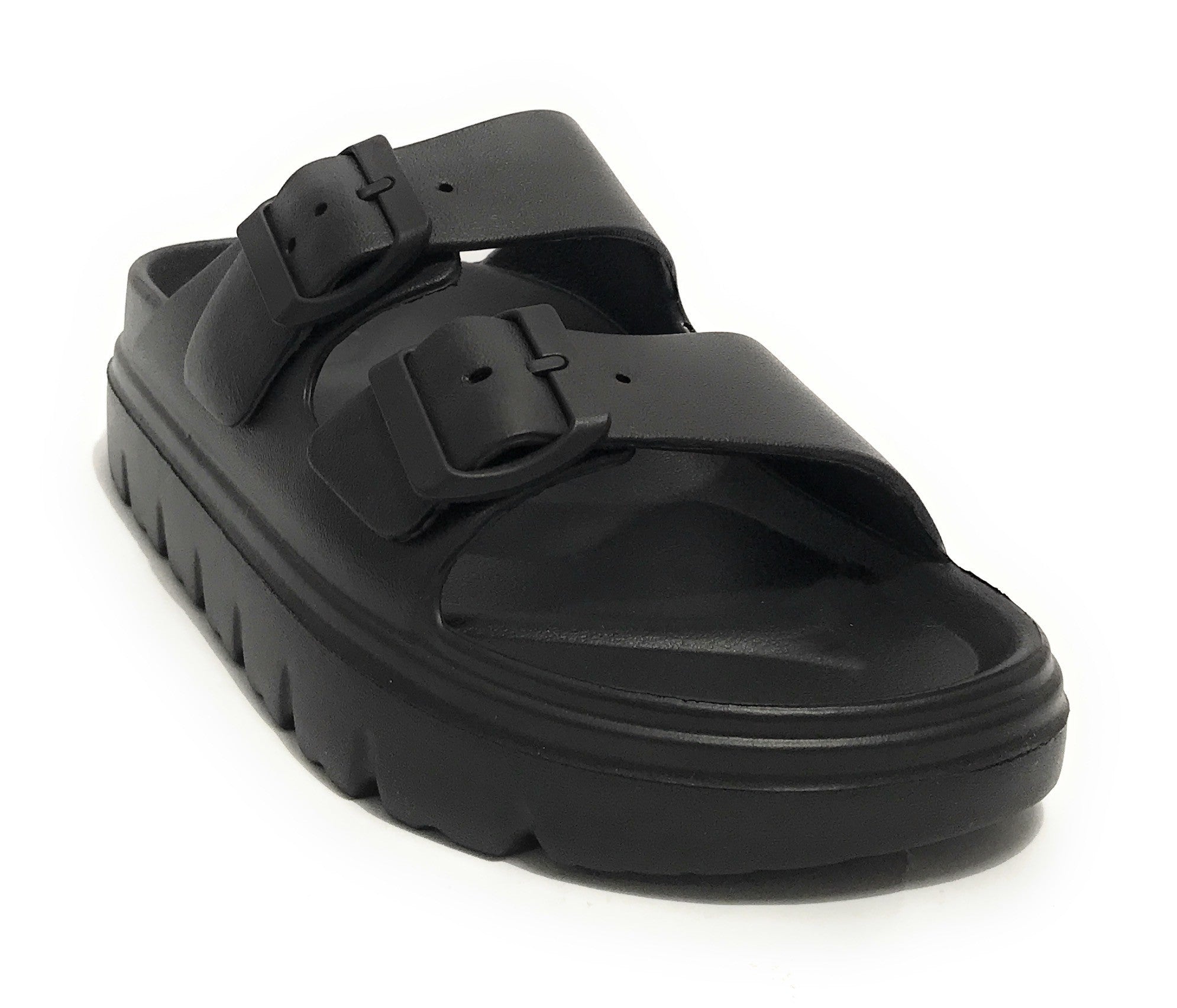 Scarpe donna sandalo/ ciabatta Gold&gold in gomma nero DS24GG16 FL256