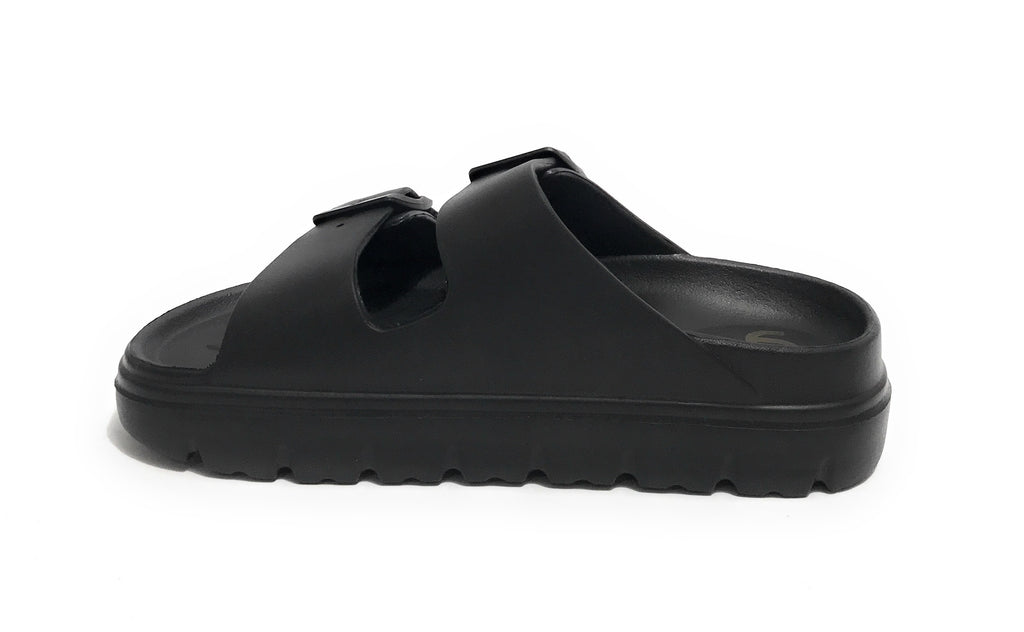 Scarpe donna sandalo/ ciabatta Gold&gold in gomma nero DS24GG16 FL256