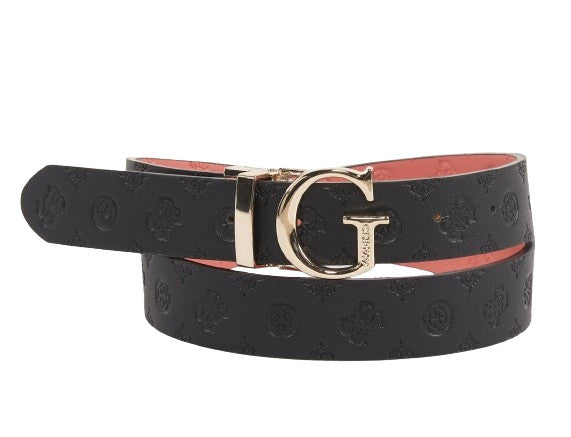 Cinta donna Guess ARLN adjustable/ reversible belt nero/ rosa C25GU16 BW9159P4330