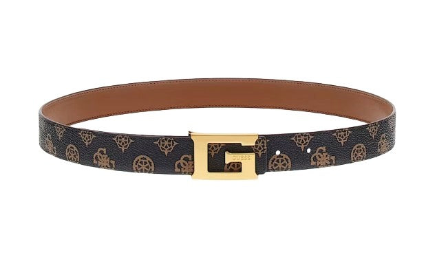 Cinta donna Guess Kuba 4g logo adjustable/ reversible belt mocha logo C25GU06 BW9154P4330