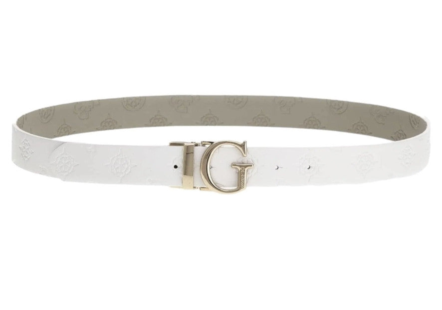 Cinta donna Guess Gerty adjustable/ reversible grigio/ bianco 4G logo CS25GU07 BW7861P3430