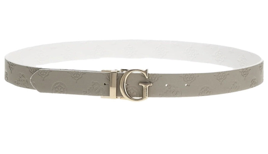 Cinta donna Guess Gerty adjustable/ reversible grigio/ bianco 4G logo CS25GU07 BW7861P3430