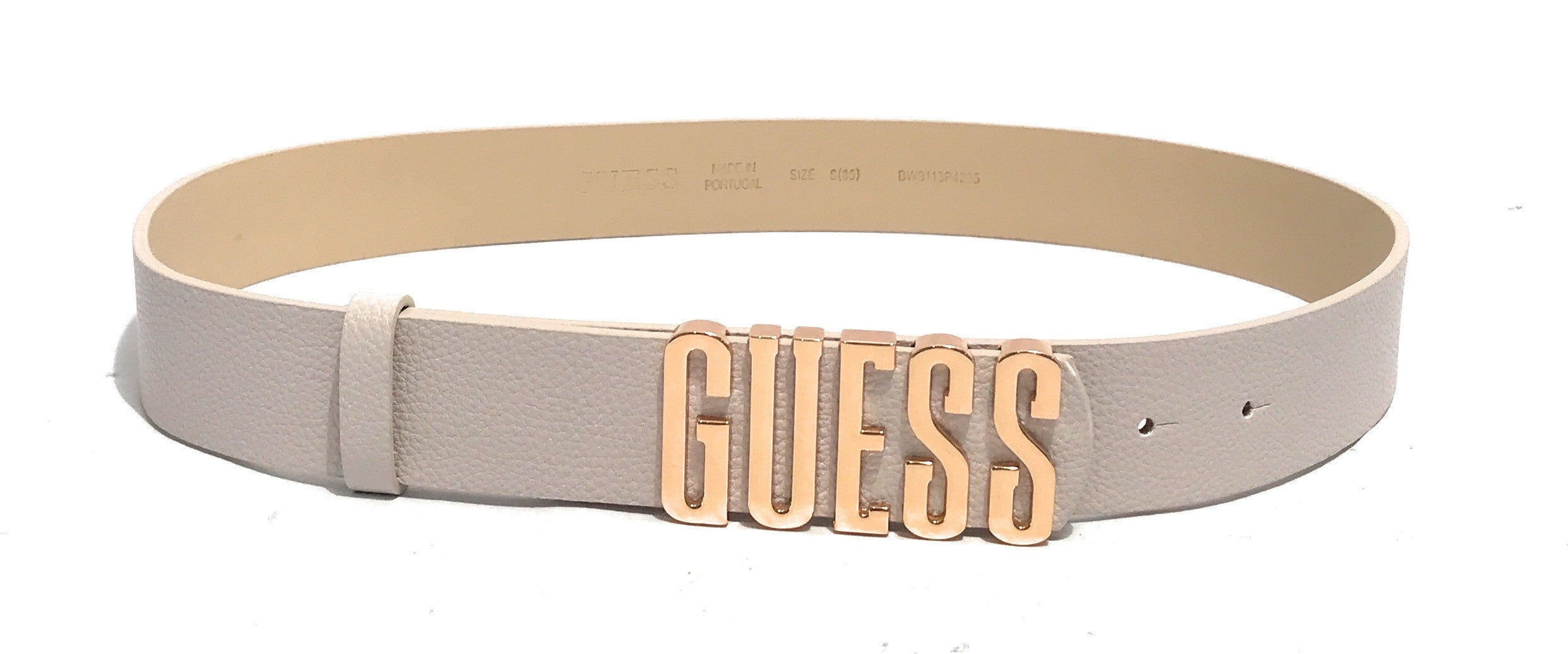 Cinta donna Guess Meridian not adjustable belt ivory CS25GU14 BW9113P4235