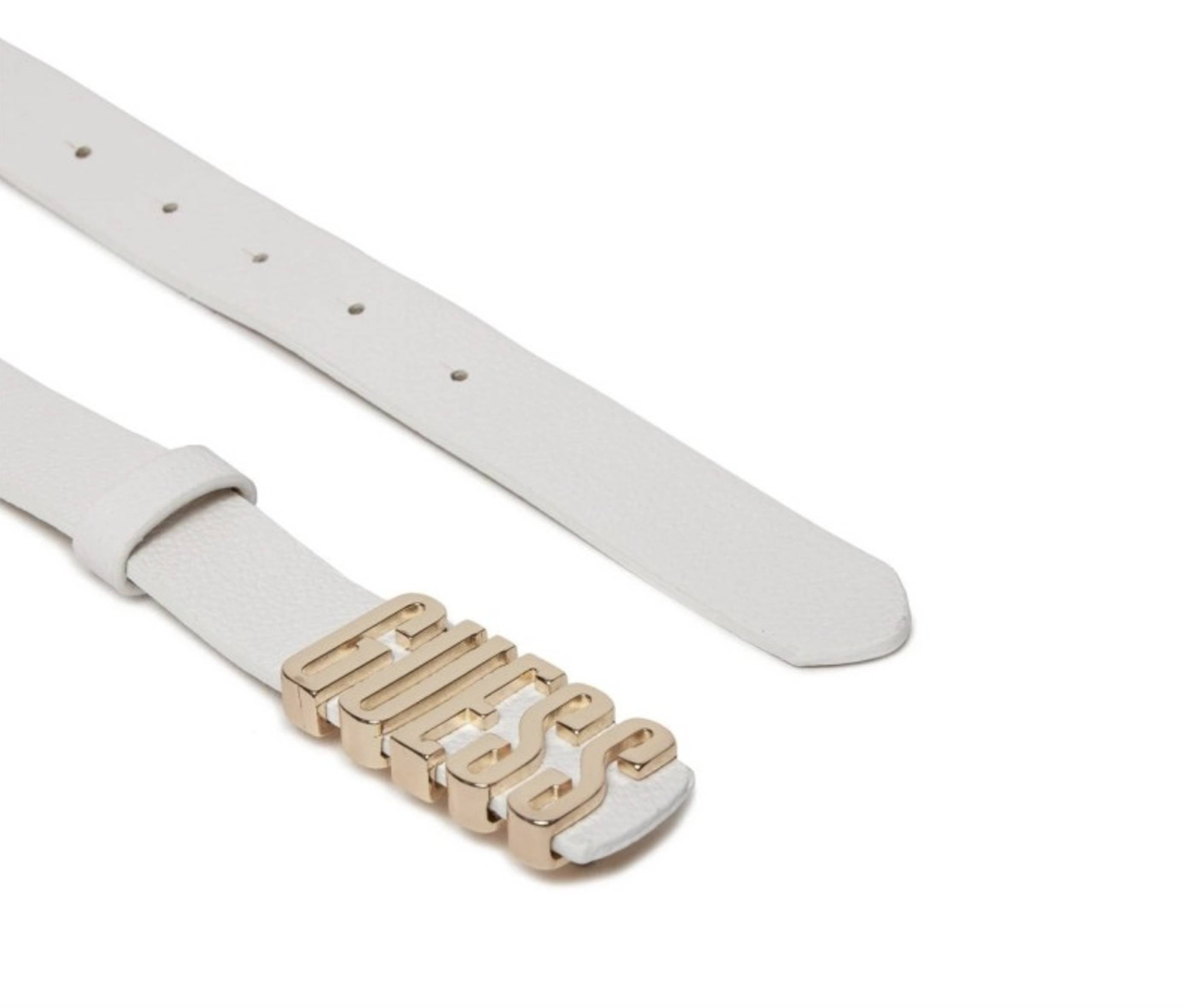 Cinta donna Guess Meridian not adjustable belt ivory CS25GU12 BW9114P4225