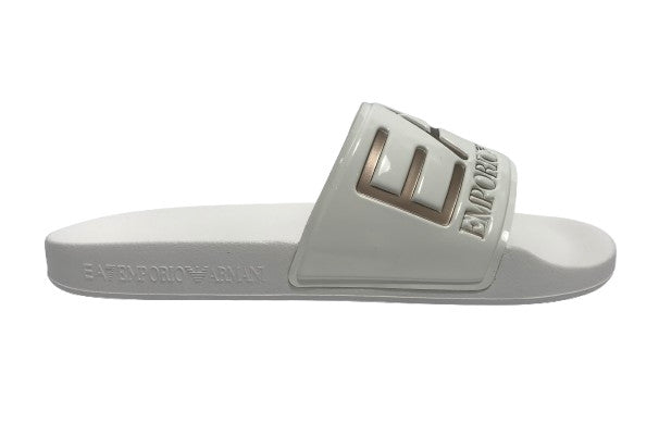 Slipper unisex EA7 Emporio Armani white/rose gold US25EA13 7X000108