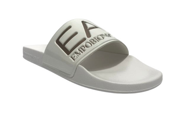 Slipper unisex EA7 Emporio Armani white/rose gold US25EA13 7X000108