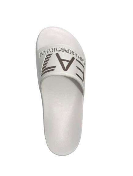 Slipper unisex EA7 Emporio Armani white/rose gold US25EA13 7X000108