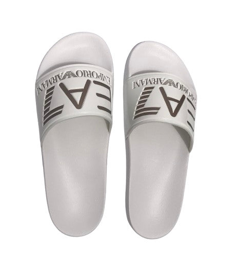 Slipper unisex EA7 Emporio Armani white/rose gold US25EA13 7X000108