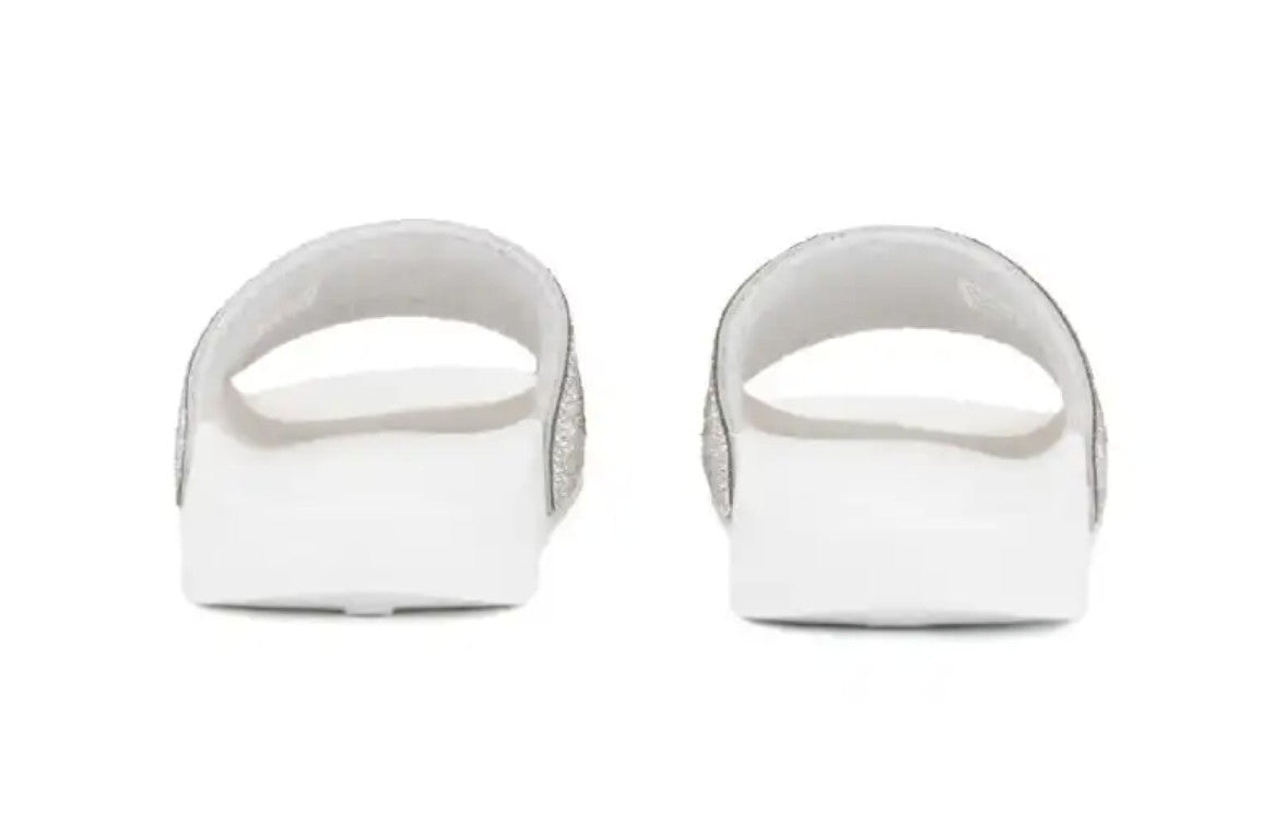 Slippers logo strass Sun68 01 bianco donna DS25SU24 X35205
