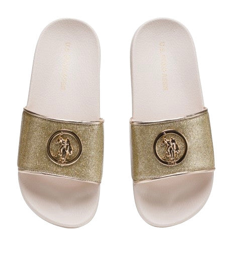 Slipper U.S. POLO  Ivy002A gold DS25UP13