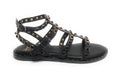 Sandalo donna Elite in pelle black DS25EL03 4073
