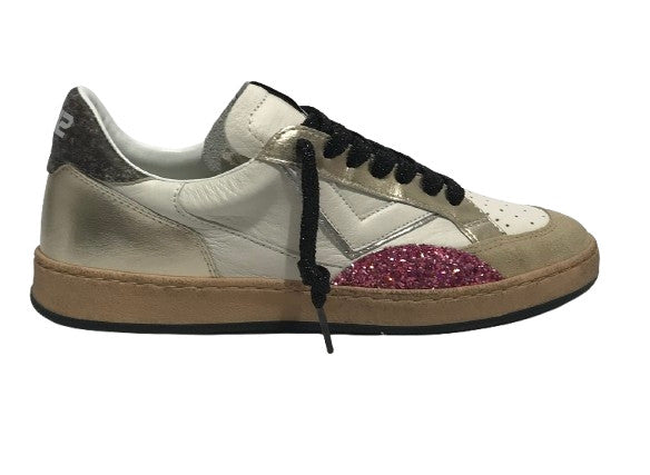 Sneaker donna 4B12 platinum/ pink D26QB02 PLAYNEW-D225