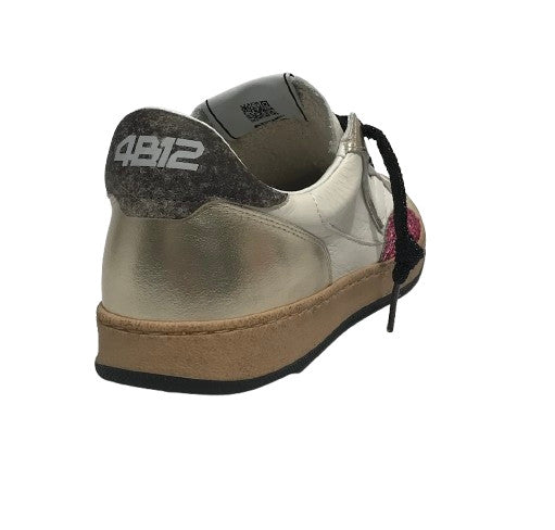 Sneaker donna 4B12 platinum/ pink D26QB02 PLAYNEW-D225