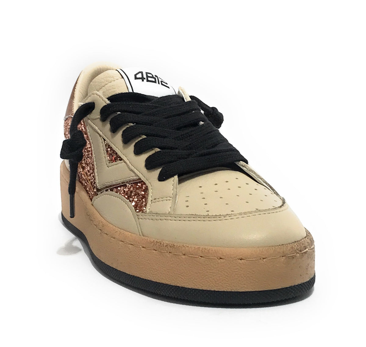 Sneaker donna 4B12 white/ bronze D26QB07 PLAYNEWSKY-D232