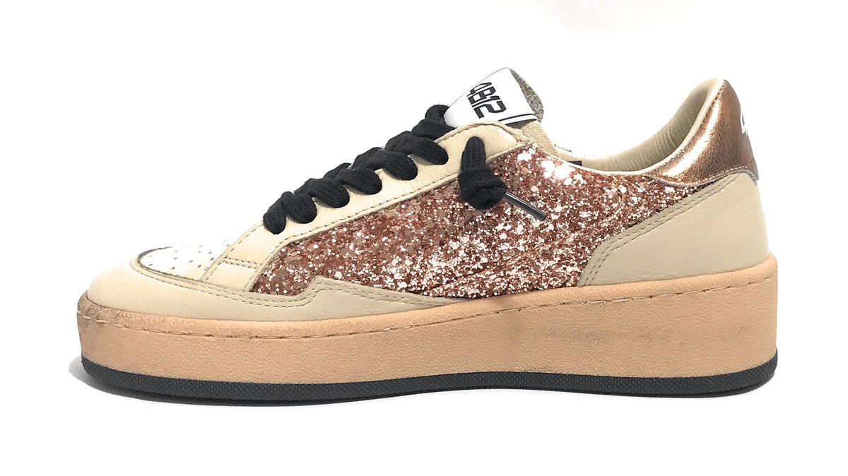 Sneaker donna 4B12 white/ bronze D26QB07 PLAYNEWSKY-D232