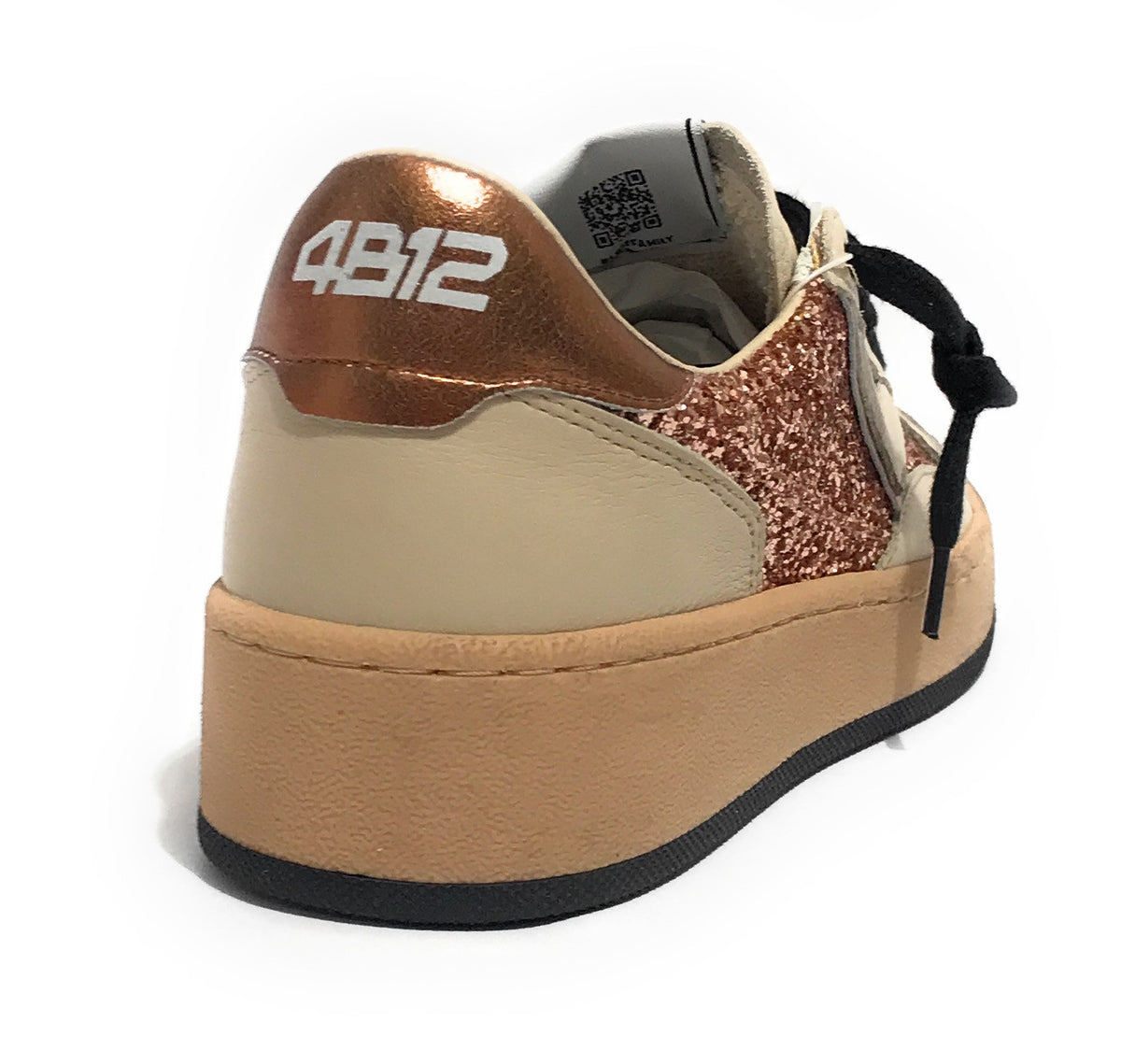 Sneaker donna 4B12 white/ bronze D26QB07 PLAYNEWSKY-D232