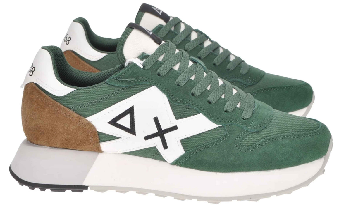 Sneaker Uomo Sun68 Jaki Solid verde scuro U26SU12 Z45113