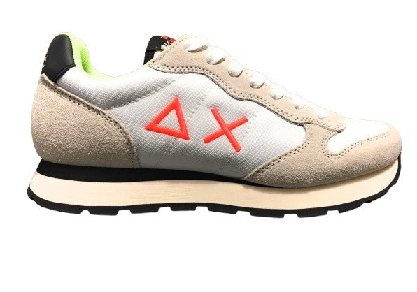 Sneaker running Sun68 Tom Fluo bianco U26SU06 Z45102