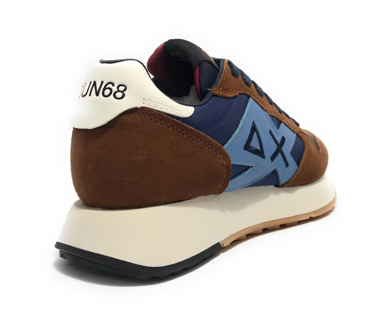 Sneaker uomo Sun68 Jaki bicolor volpe/ blu U26SU08 Z45114