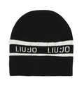 Berretto Liu jo beanie con logo nero/ bianco C26LJ03 TF5239 MA92F 03N66
