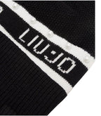 Berretto Liu jo beanie con logo nero/ bianco C26LJ03 TF5239 MA92F 03N66