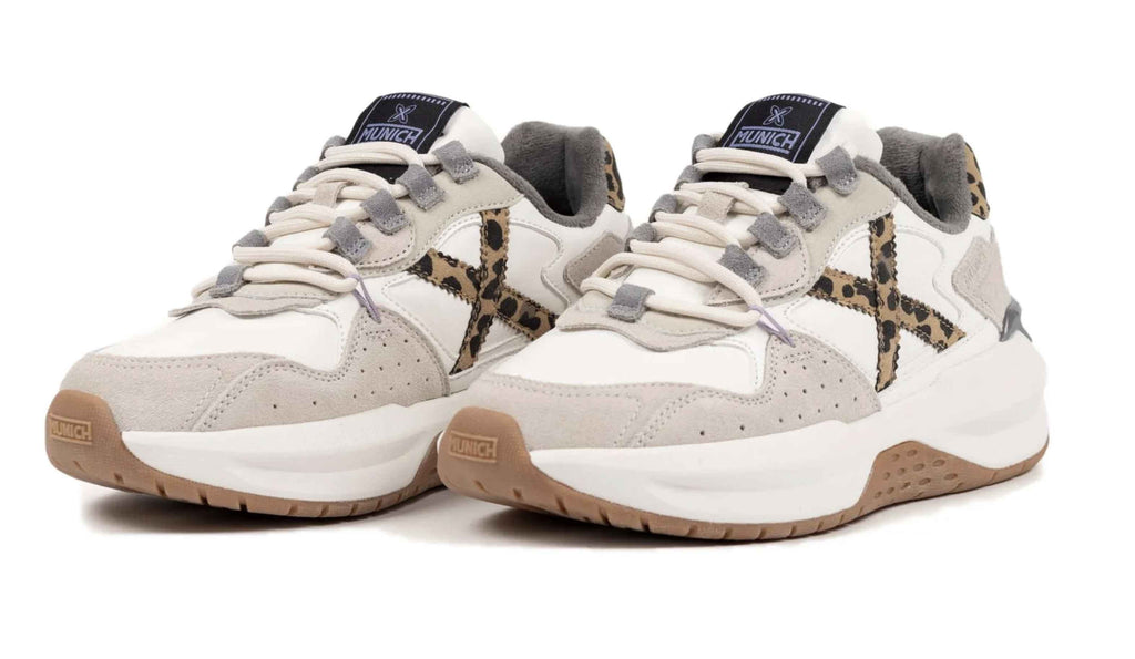 Sneaker Munich Nexa woman 16 white/ leopard D26MU09 8097016