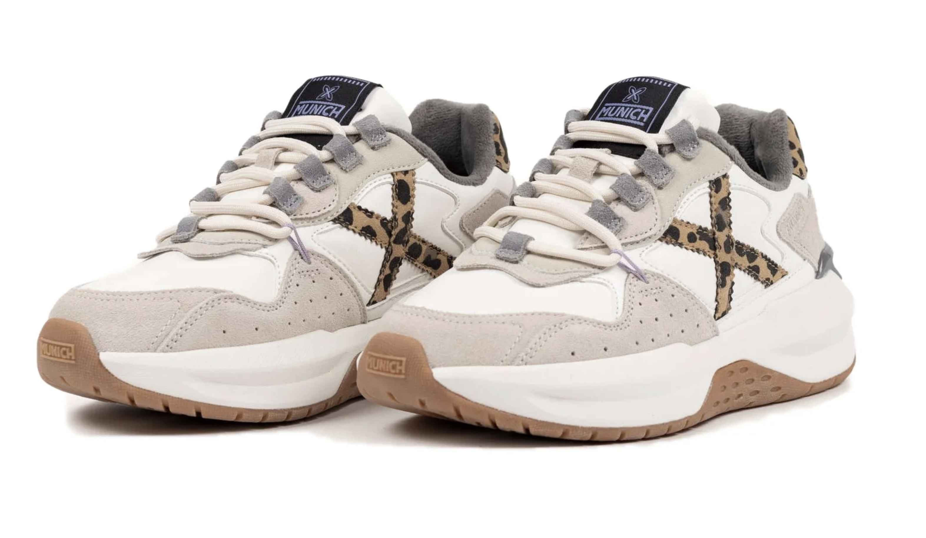 Sneaker Munich Nexa woman 16 white/ leopard D26MU09 8097016
