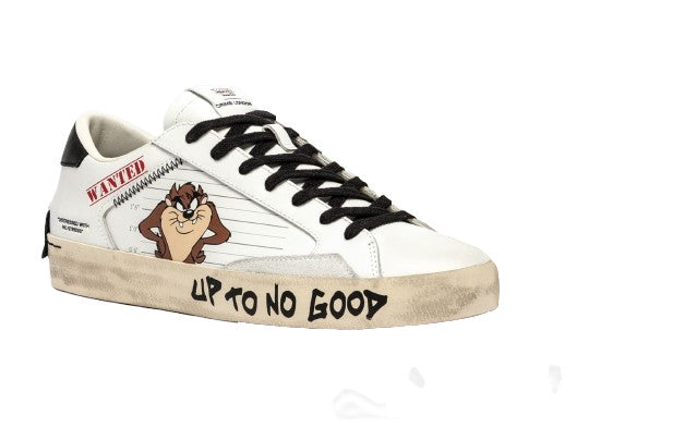 Sneaker uomo Crime London Distressed in pelle white U26CR07 77008AA8.10
