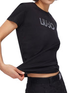 T-shirt donna Liu Jo nero ES26LJ04 TA6056 JS923 W9415