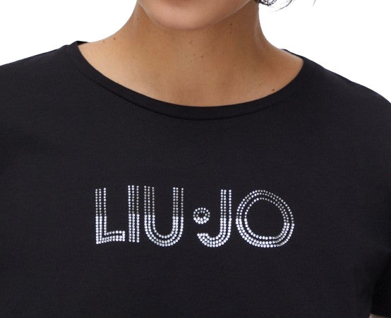T-shirt donna Liu Jo nero ES26LJ04 TA6056 JS923 W9415