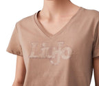 T-shirt donna Liu Jo almond ES26LJ16 TA6206 TA6057 JS923