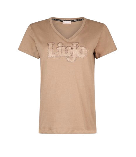T-shirt donna Liu Jo almond ES26LJ16 TA6206 TA6057 JS923