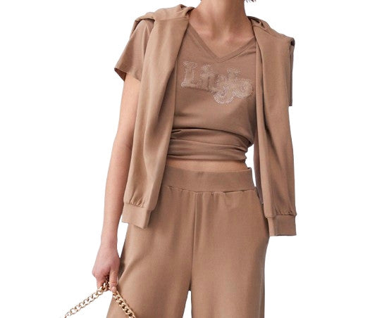 T-shirt donna Liu Jo almond ES26LJ16 TA6206 TA6057 JS923